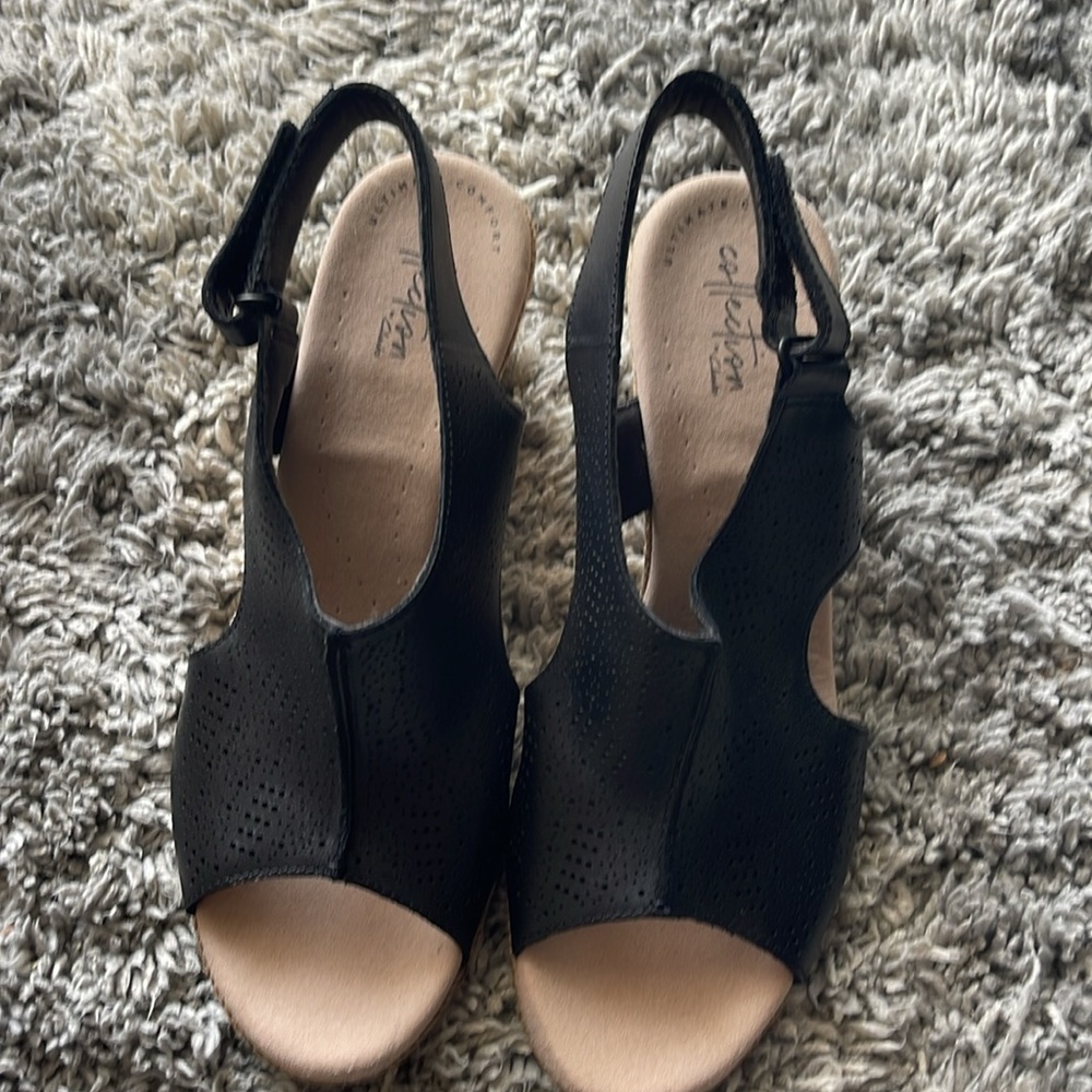 Clark’s summer Sandal black - Picture 2 of 8